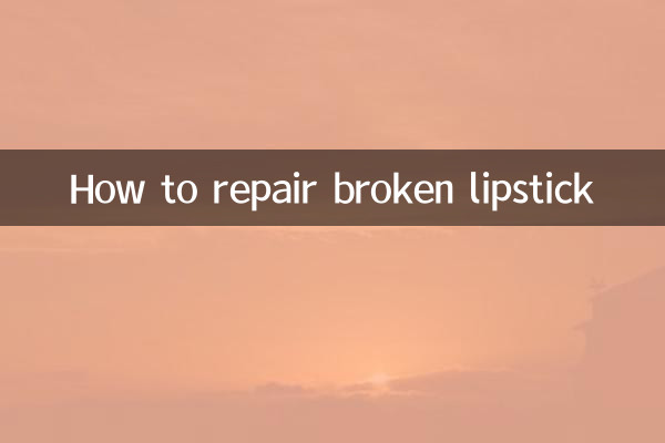 So reparieren Sie kaputten Lippenstift
