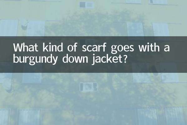 স্কার্ফ কি ধরনের একটি বারগান্ডি নিচে জ্যাকেট সঙ্গে যায়?