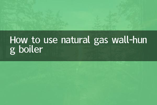 天然气壁挂炉怎么用
