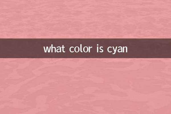 de quelle couleur est le cyan
