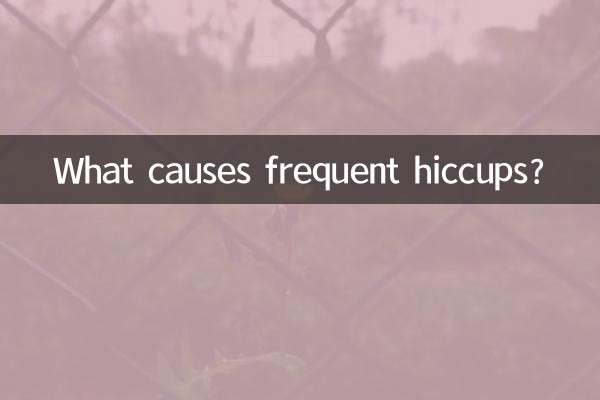 What causes frequent hiccups?