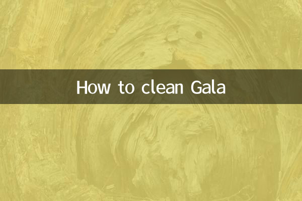 갈라 청소 방법