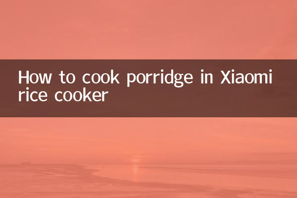 So kochen Sie Brei im Xiaomi-Reiskocher