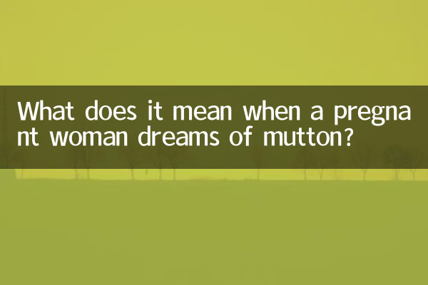 孕婦夢見羊肉是什麼意思