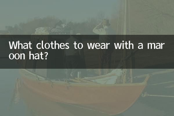What clothes to wear with a maroon hat?