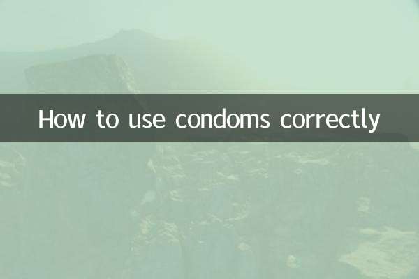 コンドームの正しい使い方