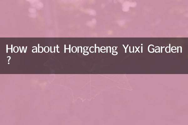 How about Hongcheng Yuxi Garden?