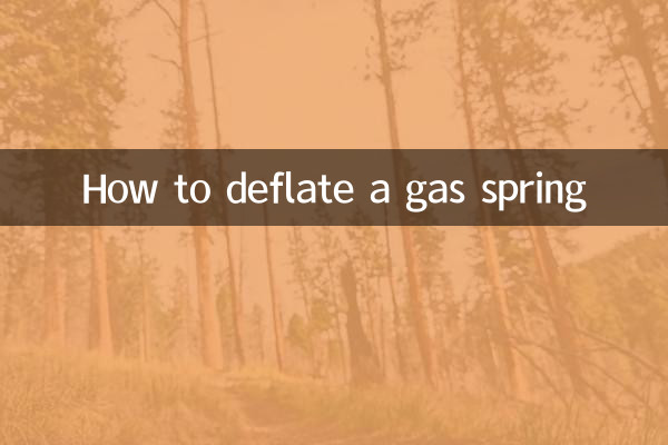 Como esvaziar uma mola a gás