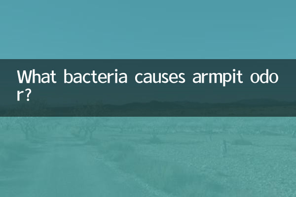 Welche Bakterien verursachen Achselgeruch?