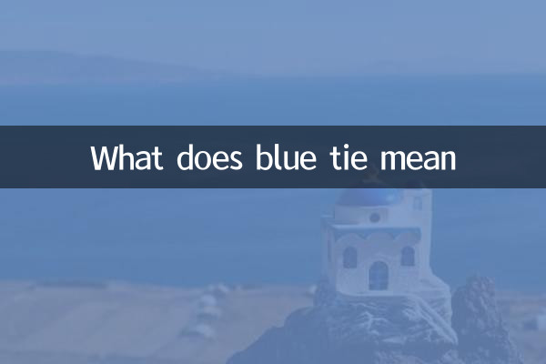 Was bedeutet blaue Krawatte?