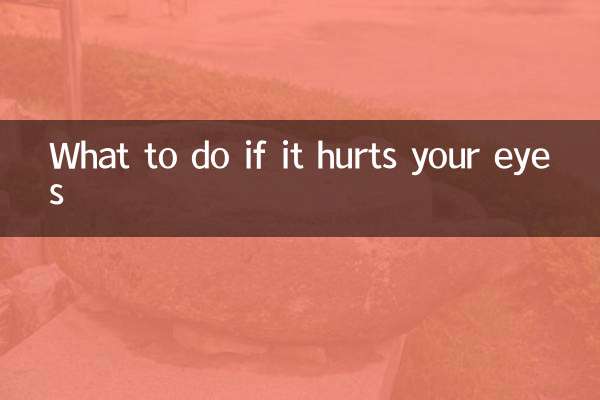 O que fazer se machucar seus olhos