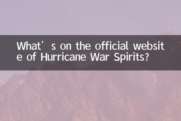 Cosa c'è sul sito ufficiale di Hurricane War Spirits?
