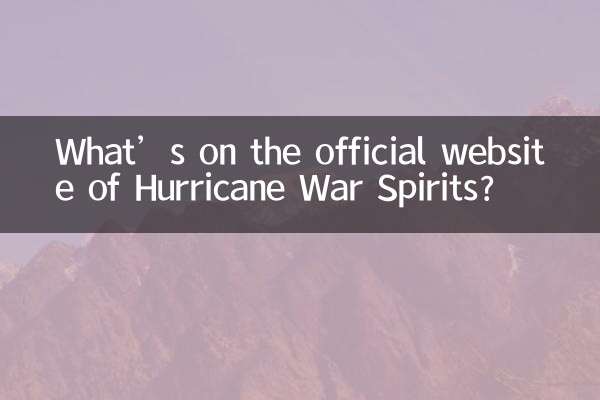 Cosa c'è sul sito ufficiale di Hurricane War Spirits?