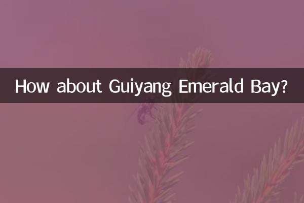 Et la Baie d'Émeraude de Guiyang ?