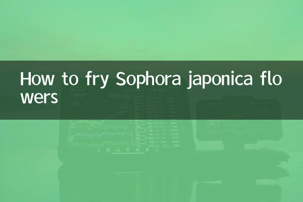 How to fry Sophora japonica flowers