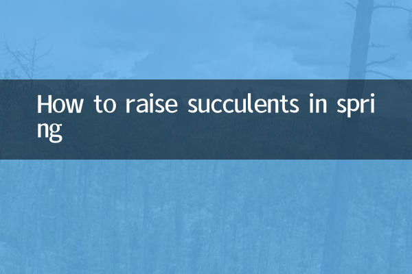 Comment élever des plantes succulentes au printemps