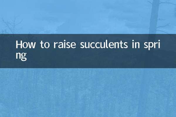 Как вырастить суккуленты весной