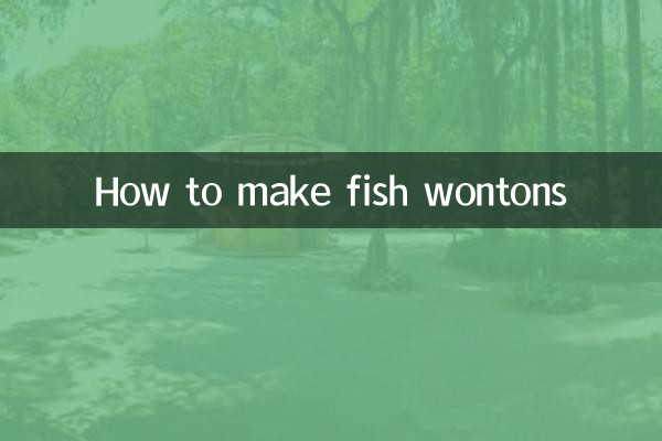 Come fare i wonton di pesce