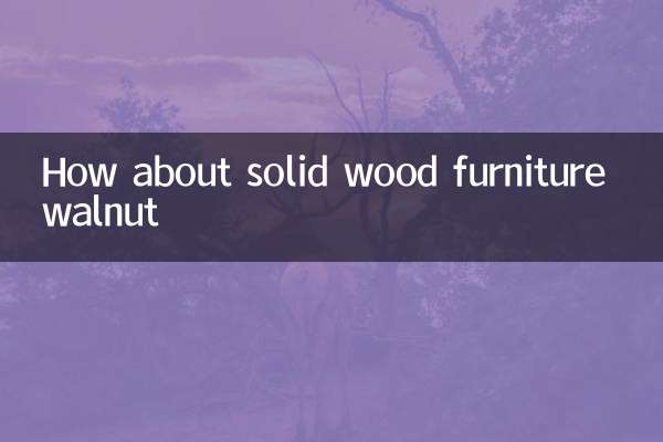 ¿Qué tal muebles de madera sólida nogal?
