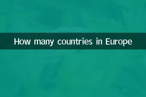 How many countries in Europe