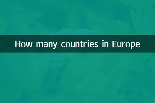How many countries in Europe