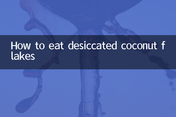 Cómo comer hojuelas de coco desecado