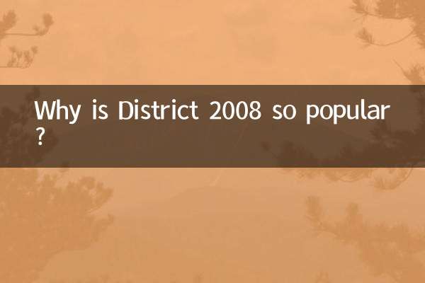 ¿Por qué es tan popular el Distrito 2008?