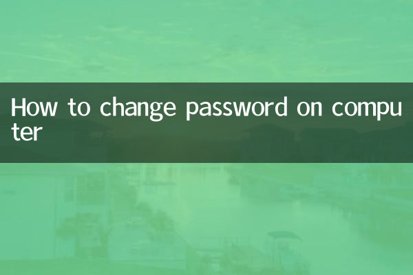 How to change password on computer