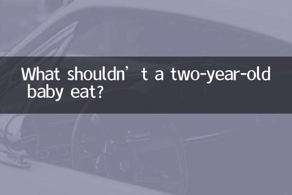 What should a two-year-old baby not eat?