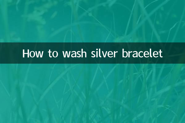 How to wash silver bracelet