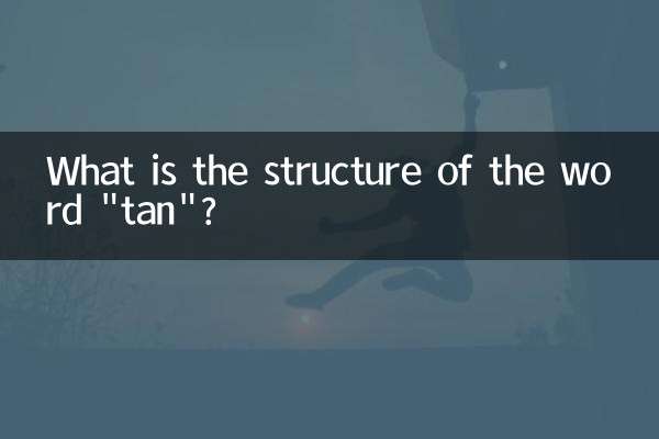 「タン」という言葉の構造は何ですか？
