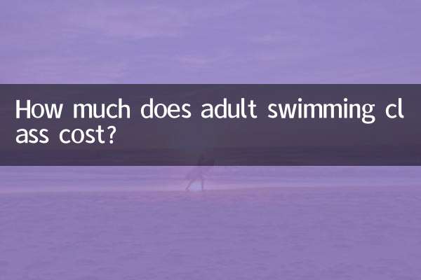 Wie viel kostet ein Schwimmkurs für Erwachsene?