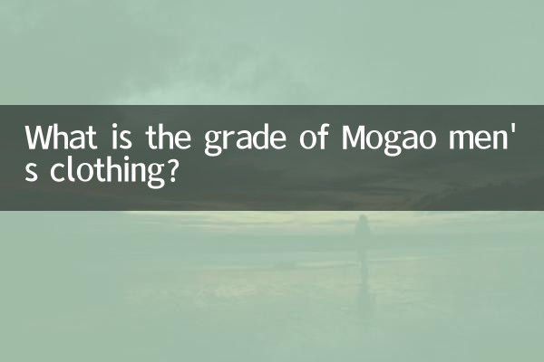 What is the grade of Mogao men's clothing?