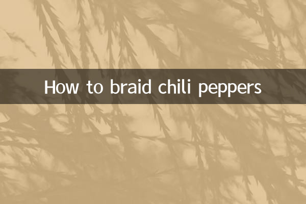 Cómo trenzar chiles