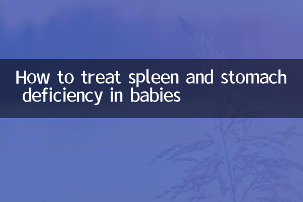 Como tratar a deficiência de baço e estômago em bebês