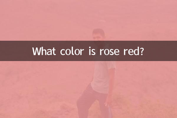 De quelle couleur est le rose rouge ?