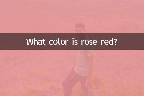 ¿De qué color es la rosa roja?