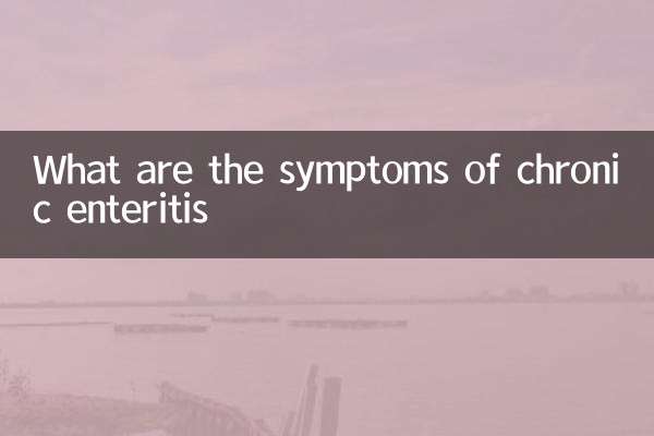 慢性腸炎有什麼症狀