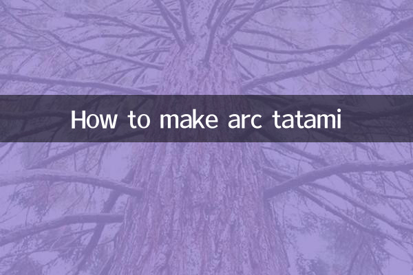 Como fazer tatame de arco