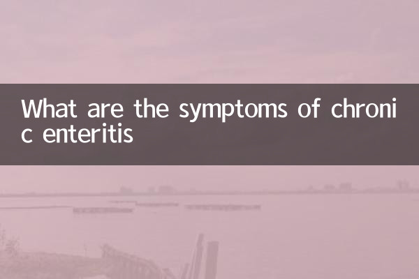 慢性腸炎有什麼症狀
