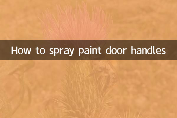 How to spray paint door handles