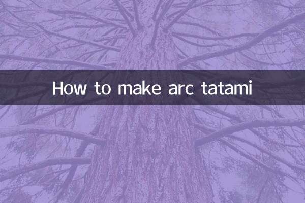 Cómo hacer tatami de arco