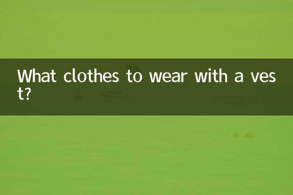 Welche Kleidung trägt man zur Weste?