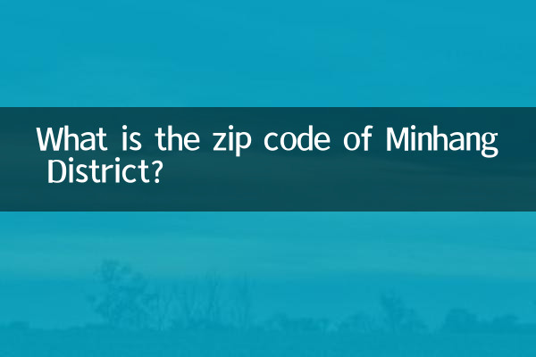 Wie lautet die Postleitzahl des Bezirks Minhang?