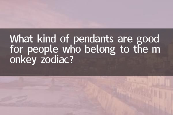 ¿Qué tipo de colgantes son buenos para las personas que pertenecen al zodíaco de los monos?