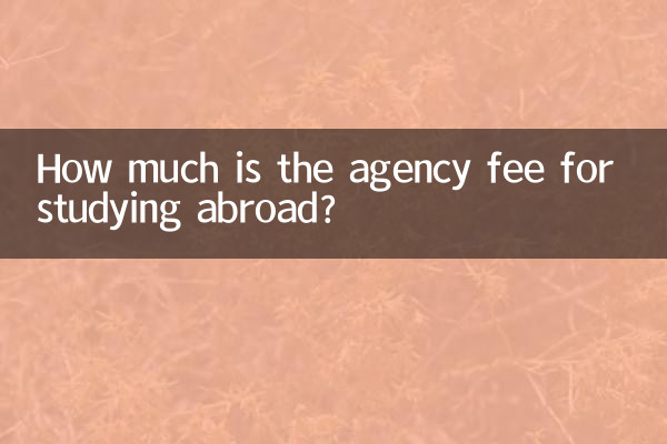 À combien s’élèvent les frais d’agence pour étudier à l’étranger ?