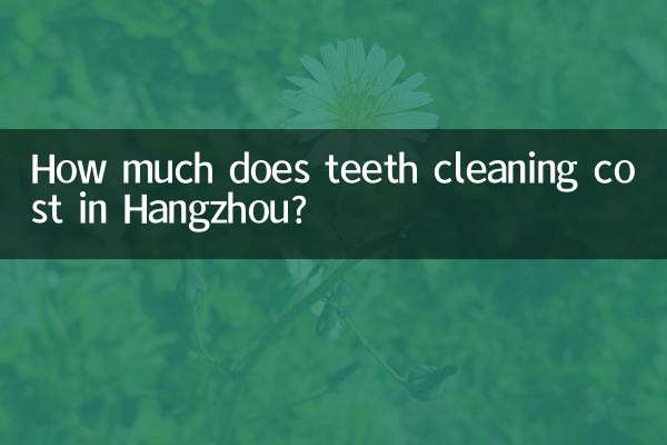 Wie viel kostet eine Zahnreinigung in Hangzhou?