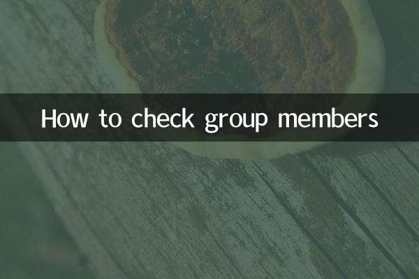 Cómo comprobar los miembros del grupo