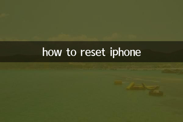 how to reset iphone