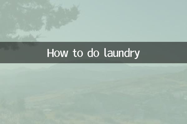 Wie man Wäsche wäscht